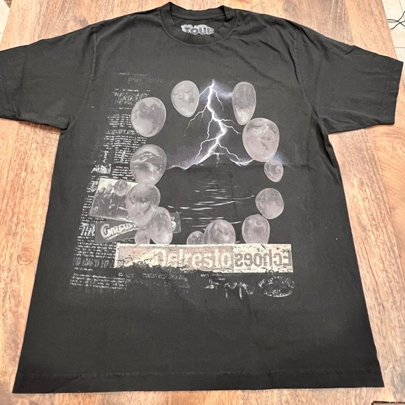 Travis Scott Shirt Mens Large Black Utopia Circus Maximus Tour Cactus Jack - Picture 1 of 3